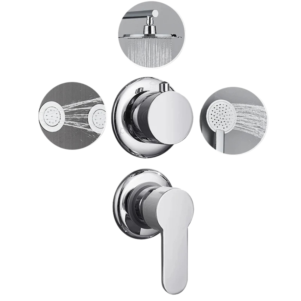 Colonne de Douche Hydromassante avec Niche et Jets Massants