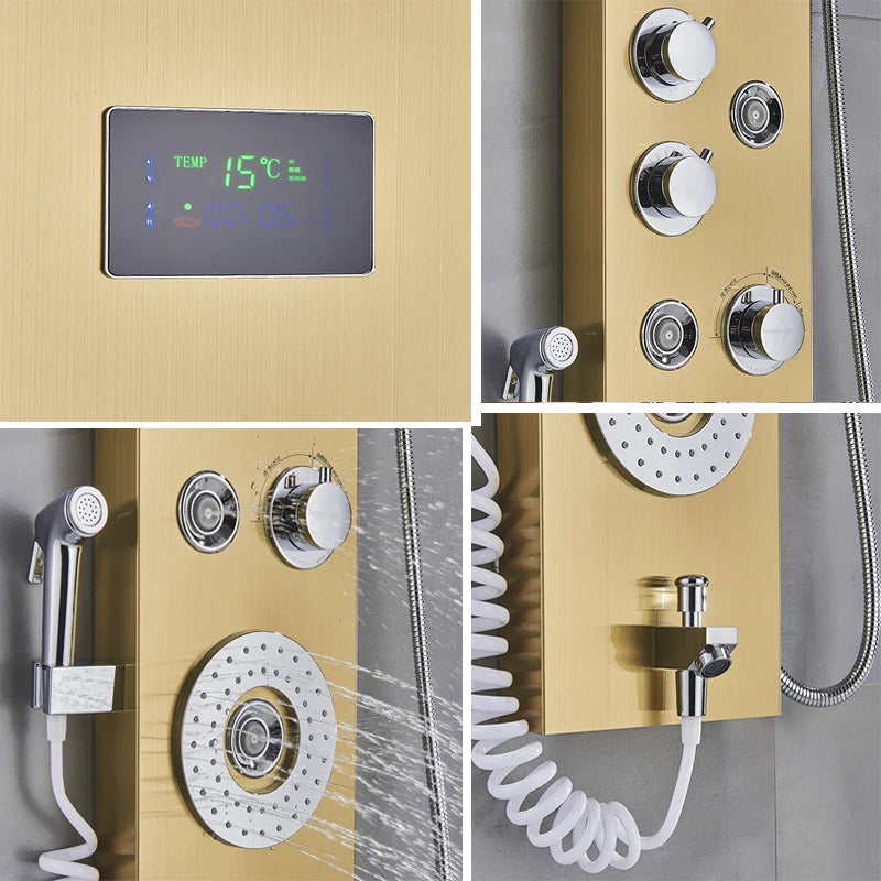 Colonne de Douche Thermostatique Hydromassante