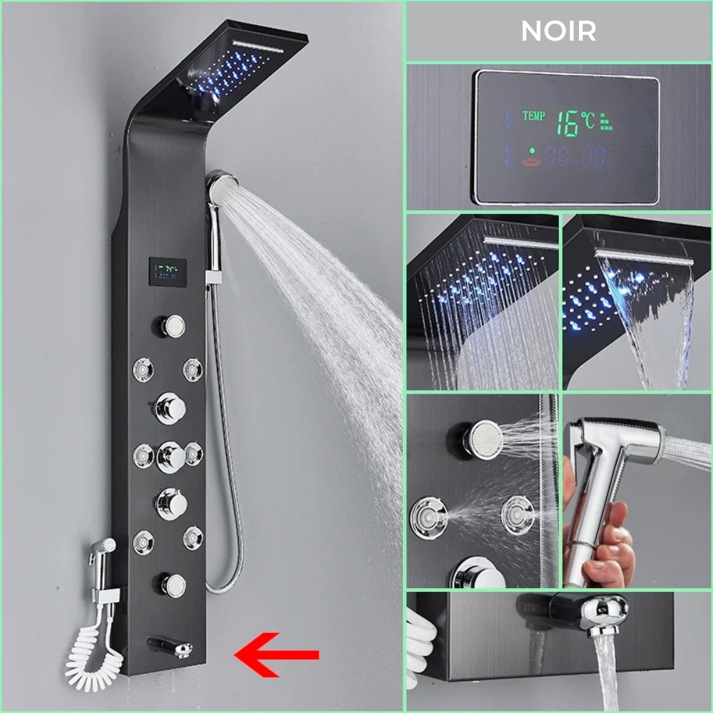 Colonne de Douche Thermostatique Hydromassante