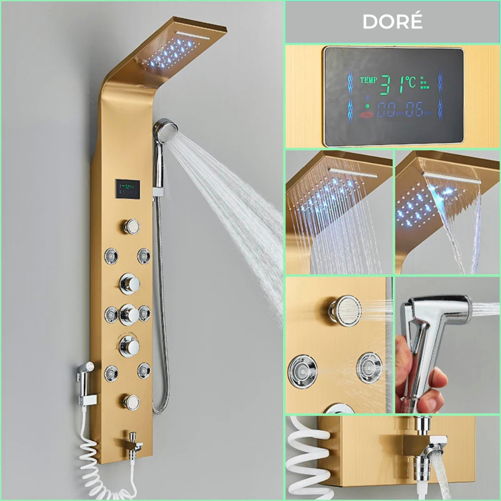 Colonne de Douche Thermostatique Hydromassante