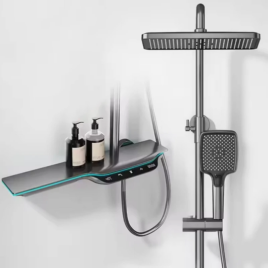 Colonne de douche thermostatique murale complète avec contrôle numérique