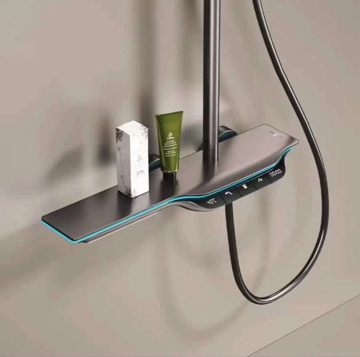 Colonne de douche thermostatique murale complète avec contrôle numérique