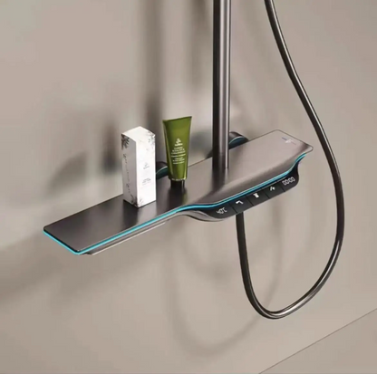 Colonne de douche thermostatique murale complète avec contrôle numérique