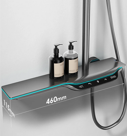 Colonne de douche thermostatique murale complète avec contrôle numérique