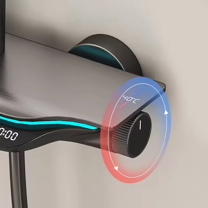 Colonne de douche thermostatique murale complète avec contrôle numérique