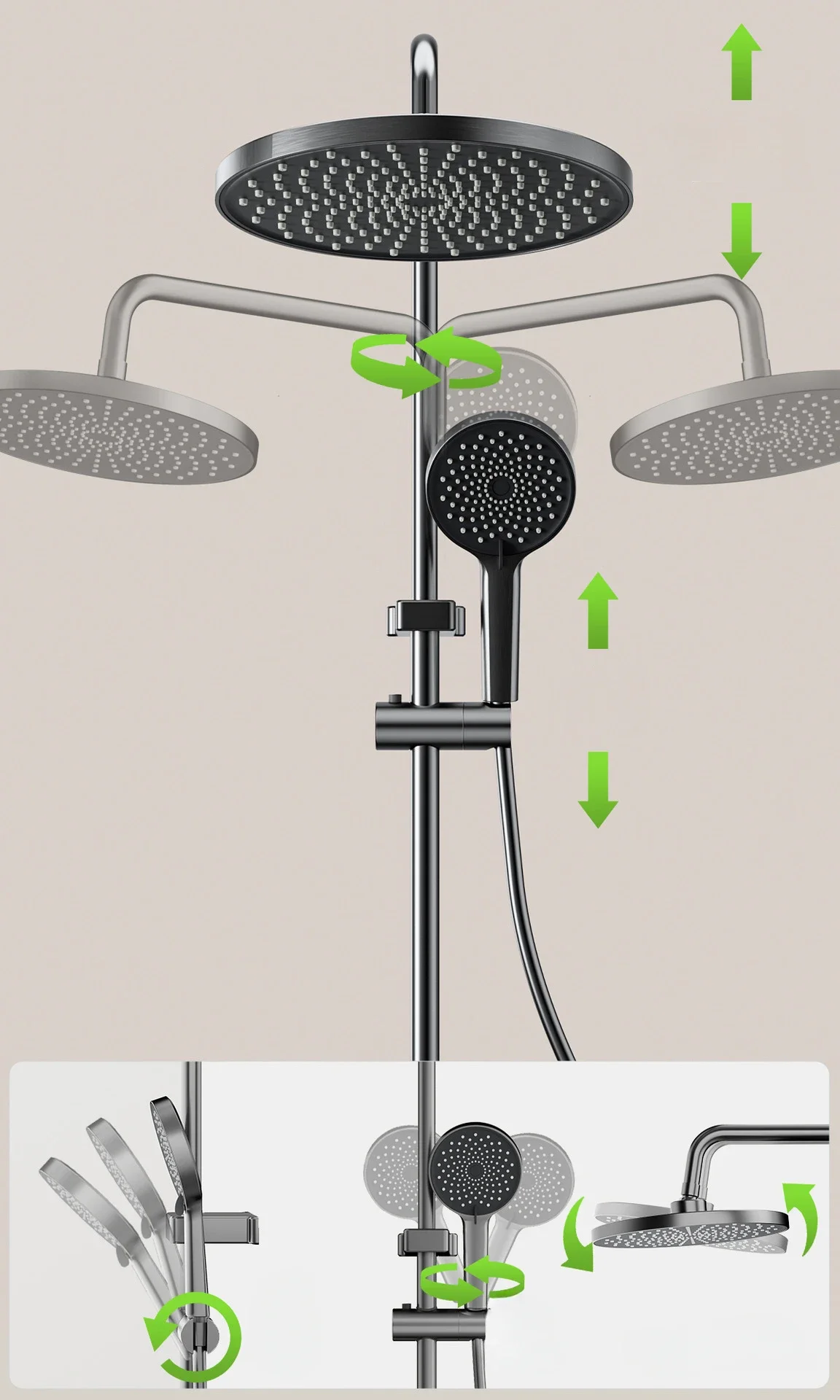 Colonne Douche Tournesol 3V Mur