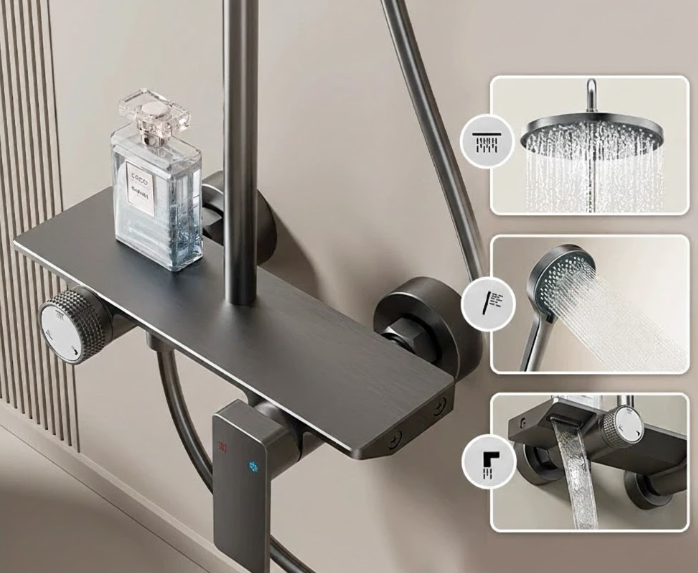 Colonne Douche Tournesol 3V Mur