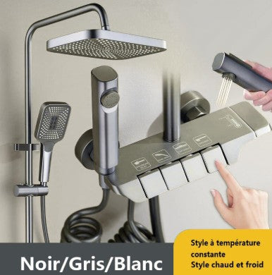 Colonne de Douche avec Mitigeur 4 Fonctions et Affichage Numérique