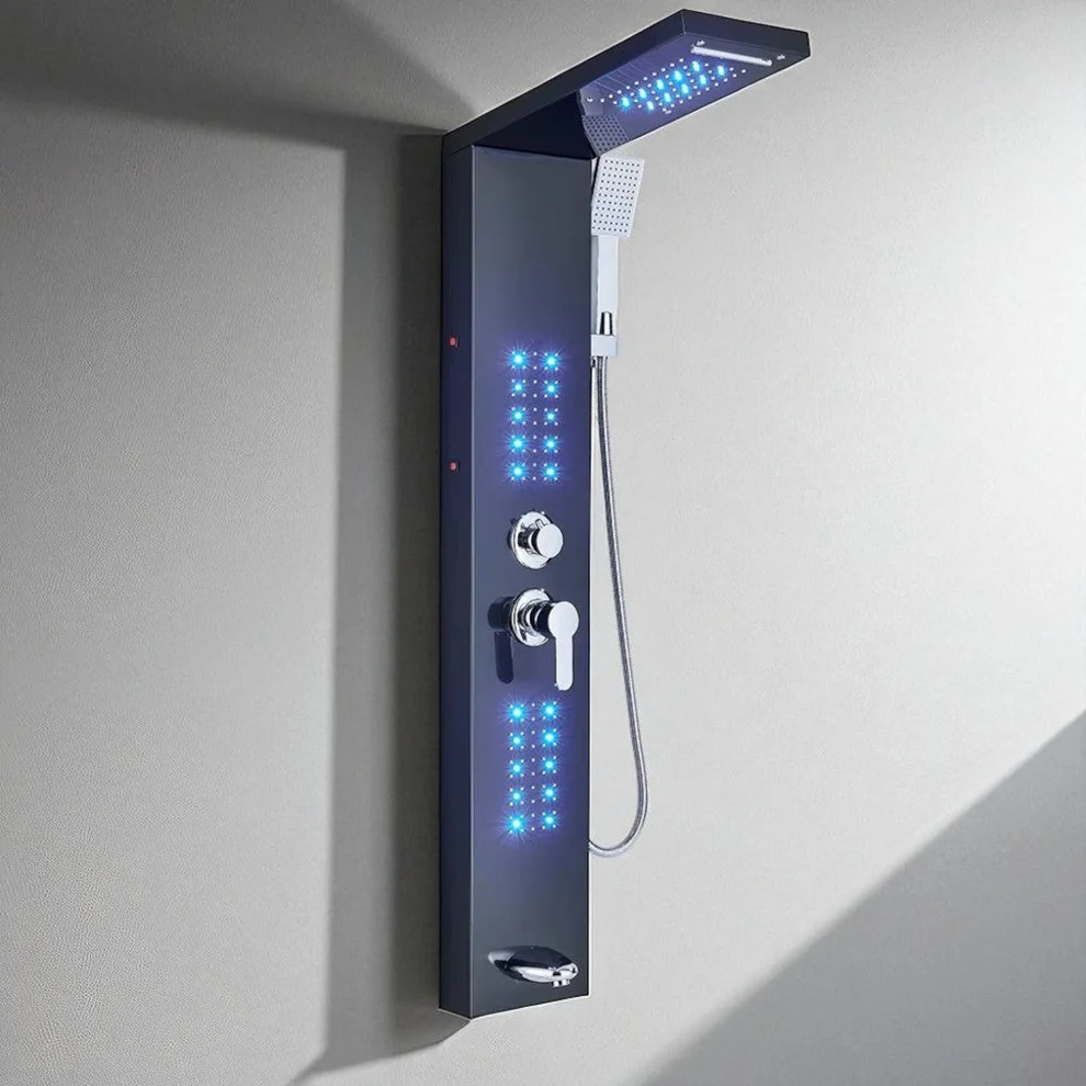 Colonne de Douche LED Avec Système Tour et Cascade