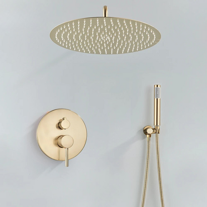 Colonne de Douche Baignoire Encastrée 2 Voies avec Pommeau Pluie