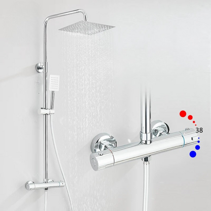 Colonne de Douche Thermostatique Chromée Élégante