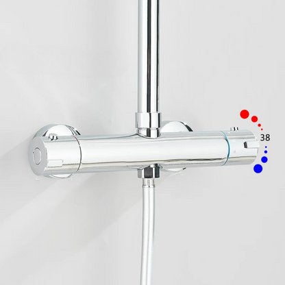Colonne de Douche Thermostatique Chromée Élégante