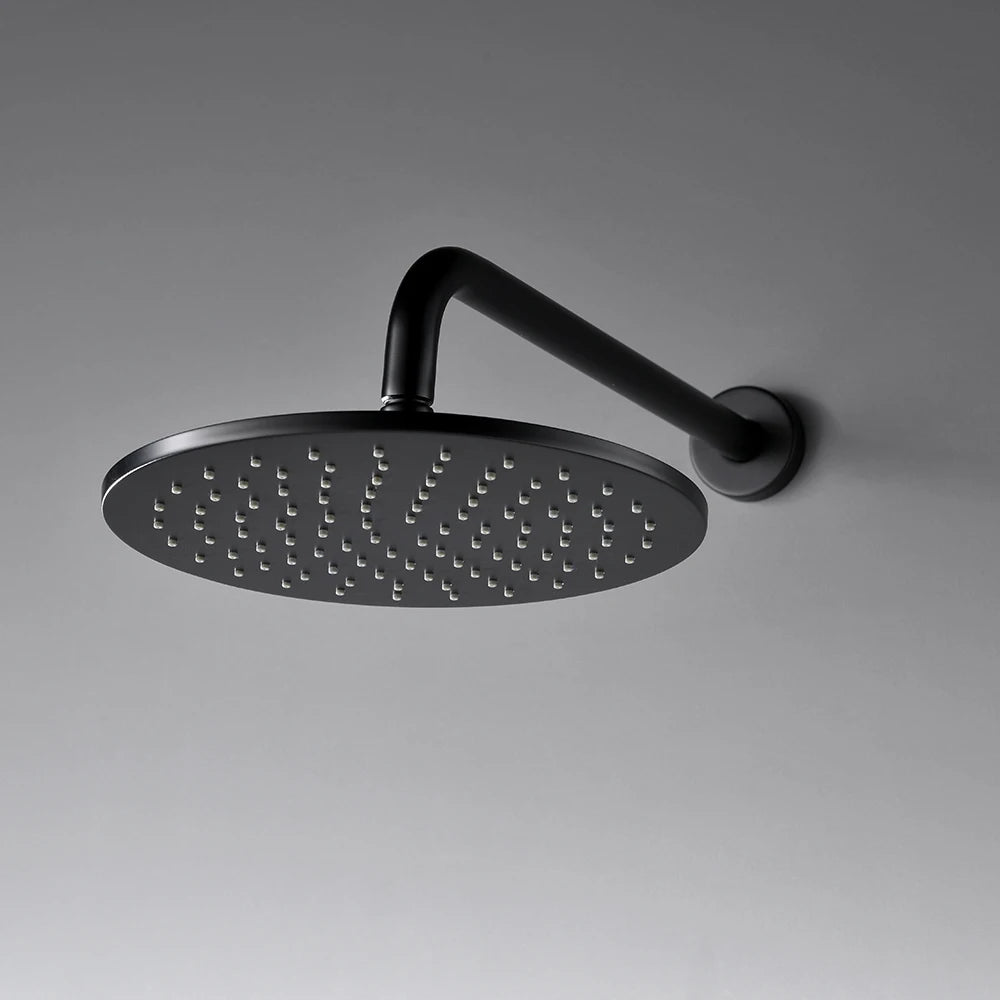 Colonne de Douche Baignoire Encastrable Noir Mat Ciel de Pluie et Douchette