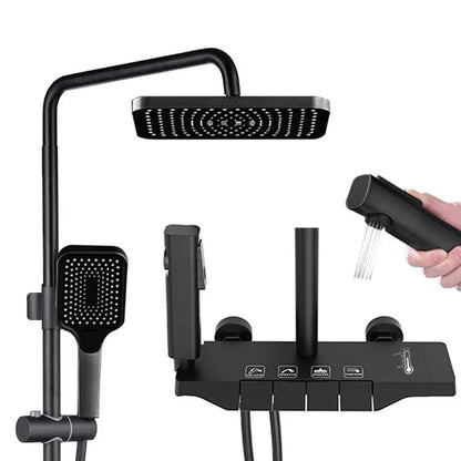 Colonne de Douche Baignoire Jets Pluie et Robinet Bain/Douche