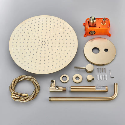 Colonne de Douche Baignoire Encastrée 2 Voies avec Pommeau Pluie