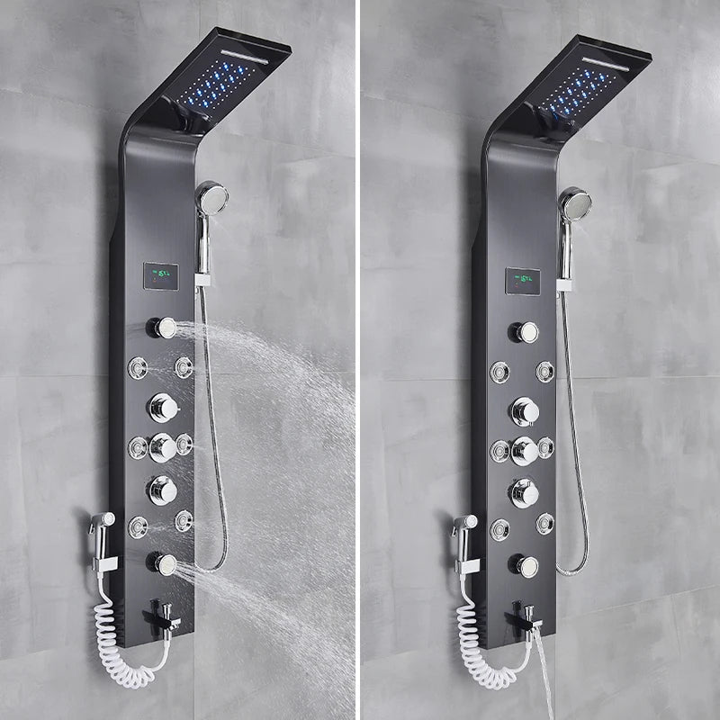 Colonne de Douche SPA Hydromassante à Affichage LED