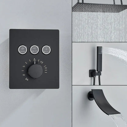 Colonne de Douche Thermostatique Jet Pluie