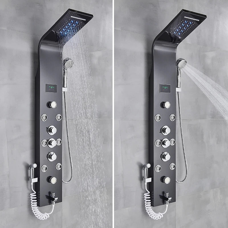 Colonne de Douche SPA Hydromassante à Affichage LED