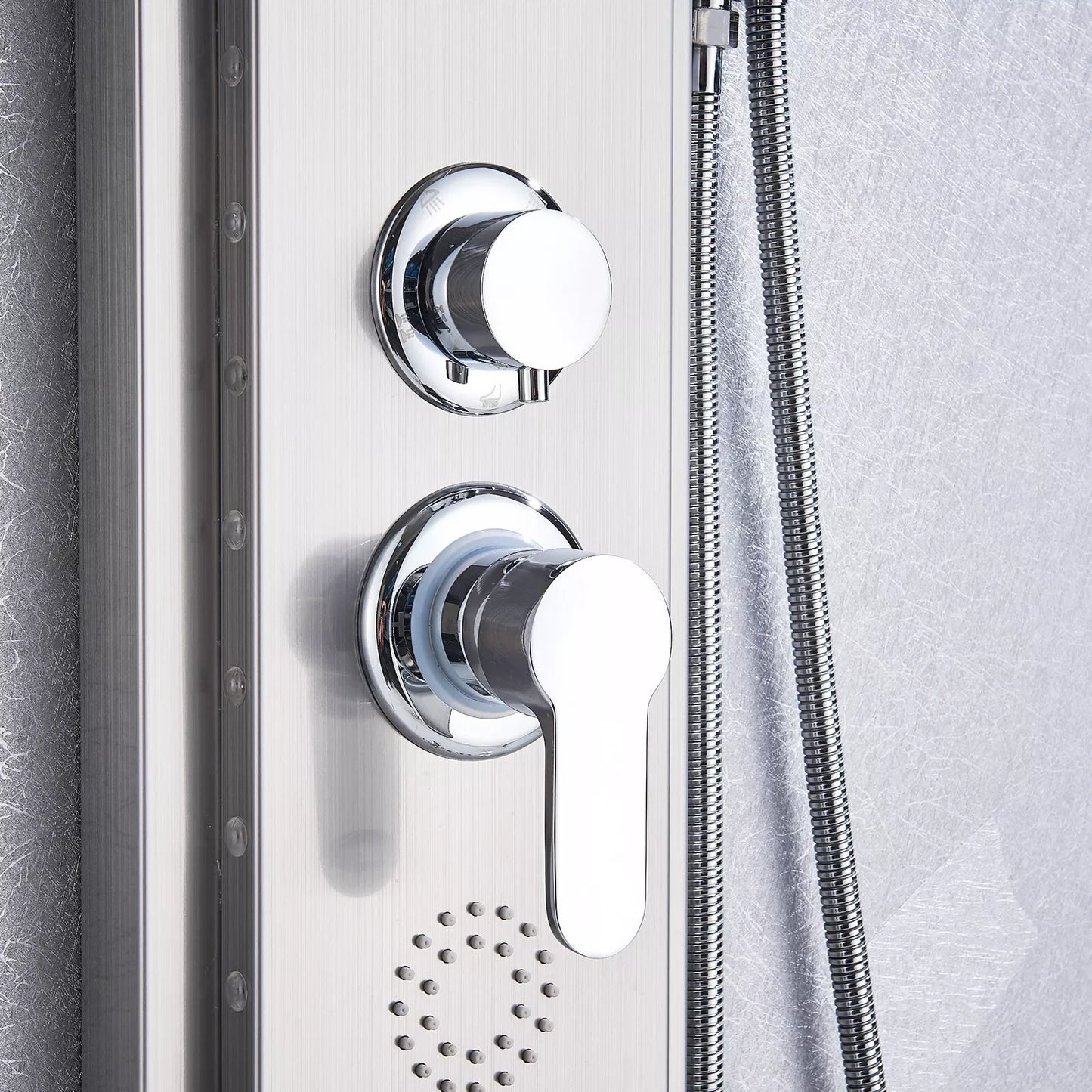 Colonne de Douche Cascade de Pluie LED Noir – Panneau Digital Température
