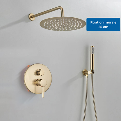 Colonne de Douche Baignoire Encastrée 2 Voies avec Pommeau Pluie