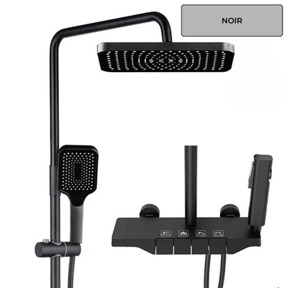 Colonne de Douche avec Mitigeur 4 Fonctions et Affichage Numérique