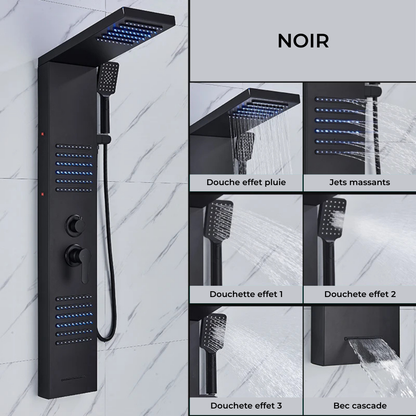 Colonne de Douche Hydromassante Jets Multifonctions