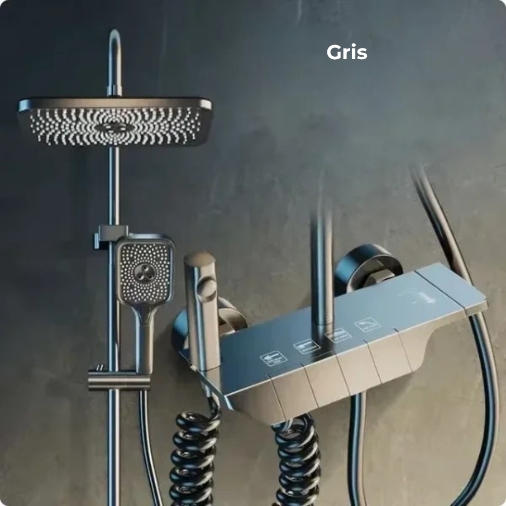 Colonne de Douche Baignoire Thermostatique 4 Fonctions avec Écran Numérique