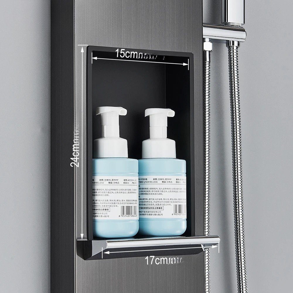 Colonne de Douche Hydromassante avec Niche et Jets Massants