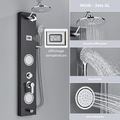 Colonne de Douche Hydromassante avec Niche et Jets Massants