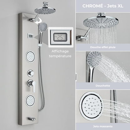 Colonne de Douche Hydromassante avec Niche et Jets Massants