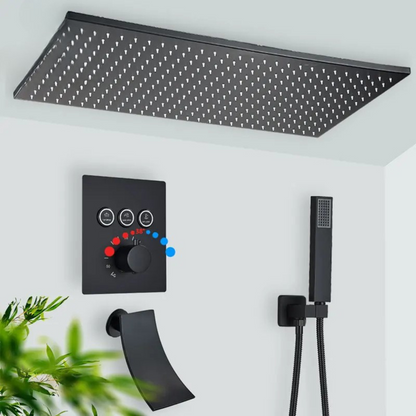 Colonne de Douche Thermostatique Jet Pluie